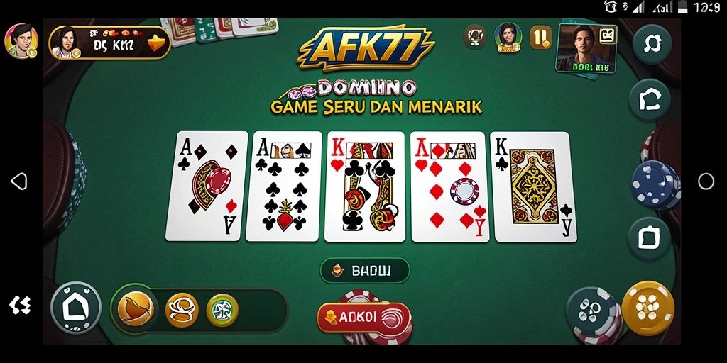 Gameplay seru Domino dengan grafis yang menarik.