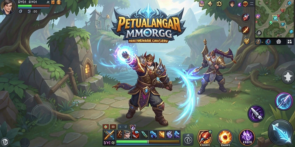 Screenshot gameplay DYO1 dengan tampilan dunia yang luas dan karakter yang kuat.