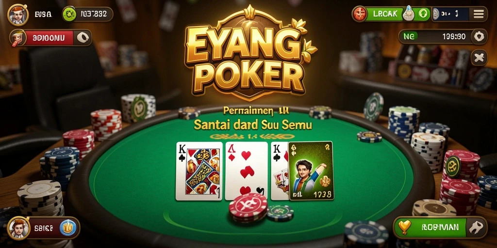 Tampilan gameplay EYANGPOKER yang seru dan interaktif.