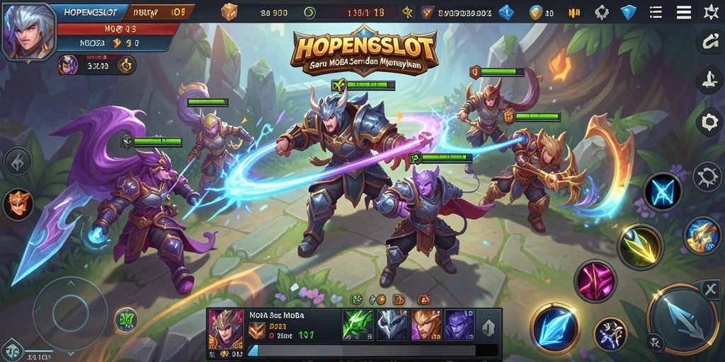 Gameplay menarik dari HOPENGSLOT dengan pertarungan tim yang seru.
