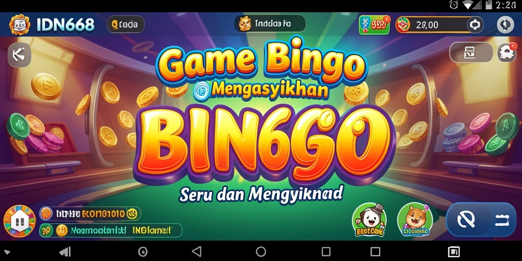 Tampilan gameplay Bingo yang menarik dan interaktif di IDN668.