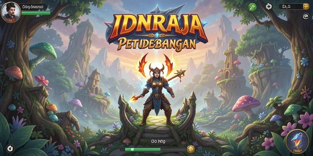 Screenshot gameplay IDNRAJA menampilkan aksi petualangan yang mendebarkan.