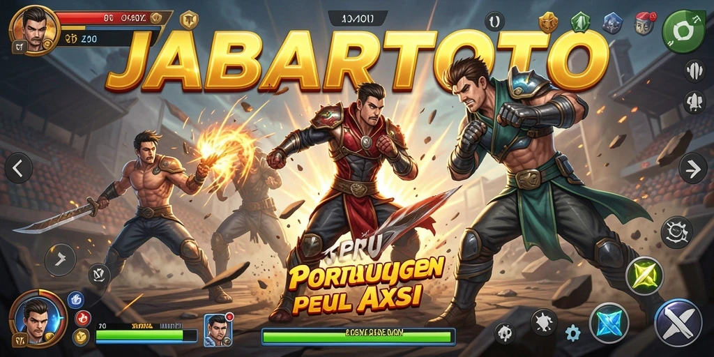 Tampilan aksi seru di JABARTOTO saat bertarung.