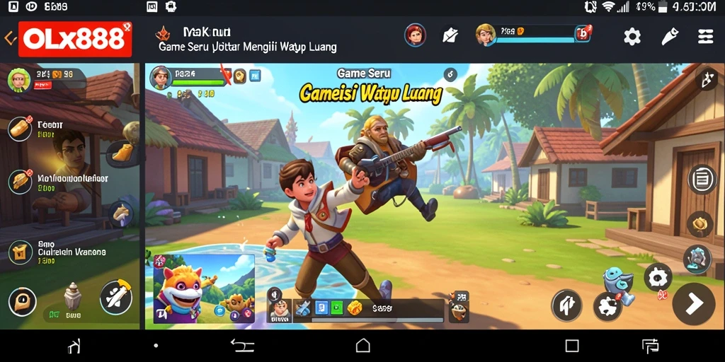 Tampilan gameplay seru dari OLX888 dengan berbagai tantangan menarik.