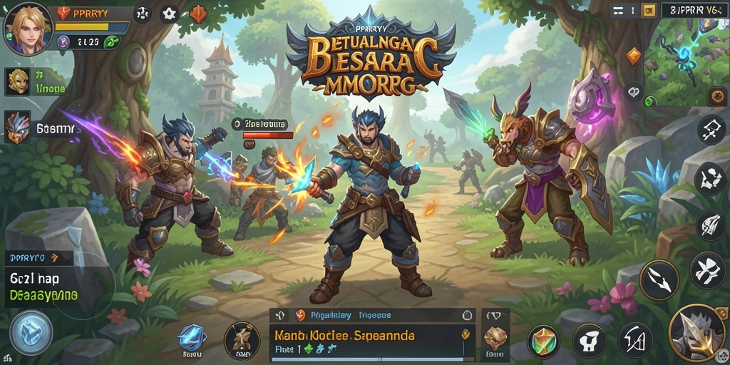Gameplay menarik PPRRYY dalam dunia MMORPG yang luas.
