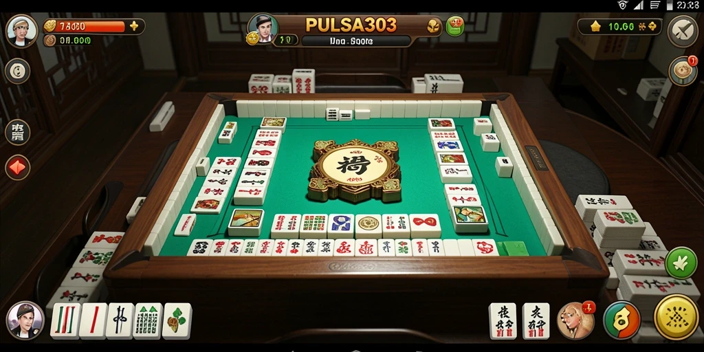 Tampilan gameplay Mahjong PULSA303 yang menarik dan interaktif.