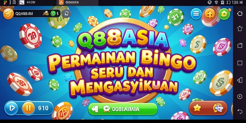 Screenshot gameplay Bingo yang penuh aksi dan seru di QQ88ASIA.